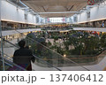 Bright Shopping Mall Atrium with Glass Ceiling and Urban Lifestyle 137406412