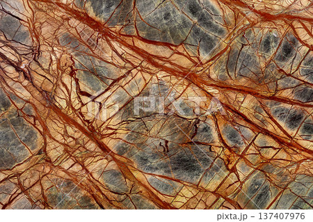 Natural Rainforest Green Extra - marble background, texture in your admirable tone for new interior look. 137407976