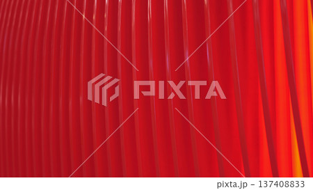 Repeating red curved lines creating modern abstract pattern and texture Repeating red curved lines creating modern abstract pattern and texture 137408833