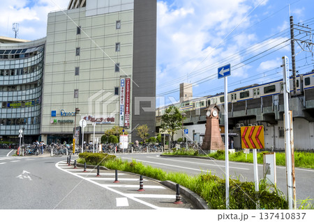 千葉県船橋市の都市風景 下総中山駅 千葉県船橋市の都市風景 下総中山駅 137410837
