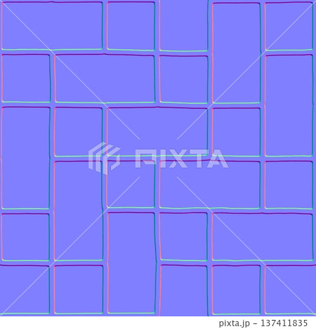 Thin grout line brick normal map texture Thin grout line brick normal map texture 137411835