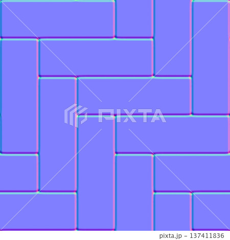 Herringbone Floor Tile Pattern Normal Map Herringbone Floor Tile Pattern Normal Map 137411836