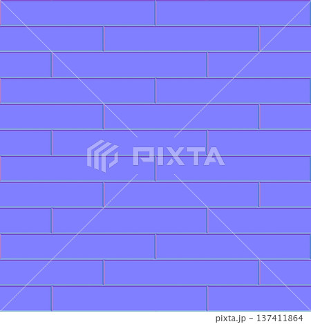 Modern Subway Tile Brick Normal Map 137411864