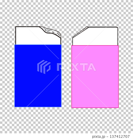 Eraser illustration set with case Stationery material Eraser illustration set with case Stationery material 137412707
