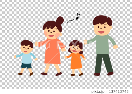 Walking family 137413745