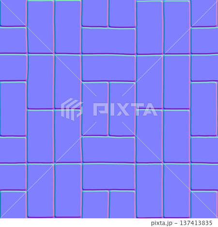 Smooth Rectangular Tile Normal Map Pattern Smooth Rectangular Tile Normal Map Pattern 137413835