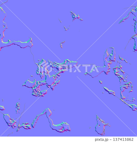 Geological Fracture Normal Map Detail for CGI Environments 137413862