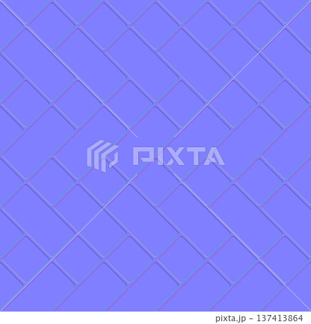 Clean Diagonal Brick Tile Normal Map for 3D 137413864