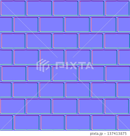 Thin outline brick pattern normal map Thin outline brick pattern normal map 137413875