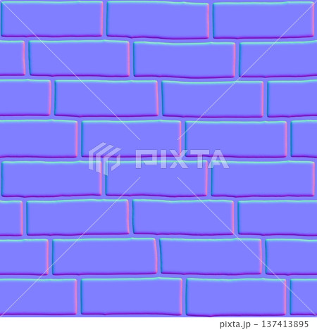 Modern Brick Wall Normal Map Pattern Modern Brick Wall Normal Map Pattern 137413895