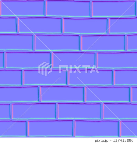 Modern Subway Brick Wall Normal Map Texture 137413896