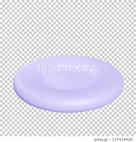 3D可愛豐滿紫色透明盤子 137414426