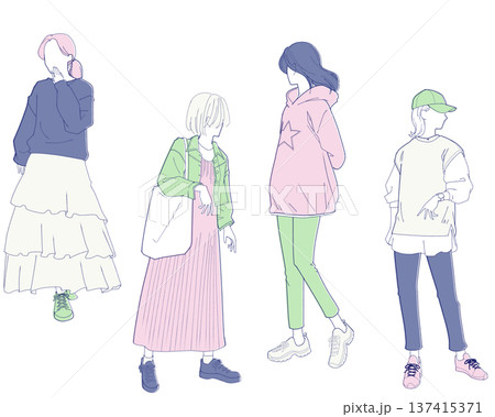 スニーカーコーデ（春） 137415371