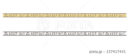 keep outの飾り罫 keep outの飾り罫 137417431