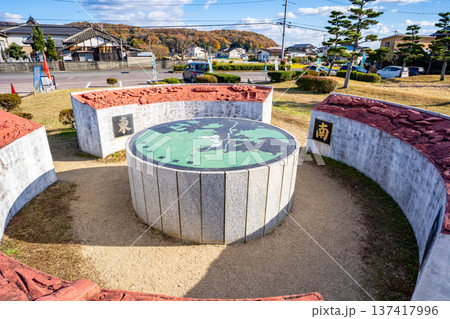 備中高松城跡 水攻図案内盤の風景（岡山市） 137417996