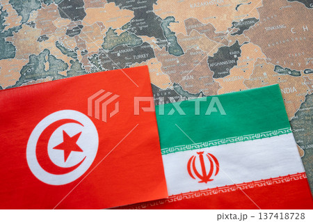 National flag of Iran and Turkey on the world map background. Iran and USA war. Crisis and terrorism. National flag of Iran and Turkey on the world map background. Iran and USA war. Crisis and terrorism. 137418728