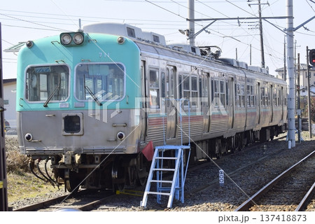 群馬 上毛電鉄電車庫風景 群馬 上毛電鉄電車庫風景 137418873