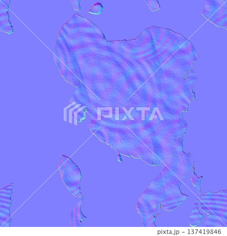 Hybrid Ripple and Organic Shape Normal Mapのイラスト素材 [137419846] - PIXTA