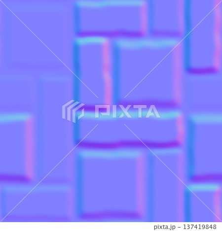 Soft Beveled Brick Pattern Normal Map for PBR Workflow 137419848