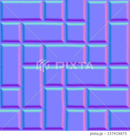 Smooth Bevel Tile Paving Normal Map Smooth Bevel Tile Paving Normal Map 137419873