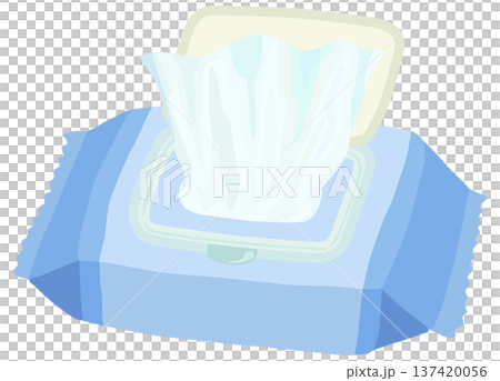 濕紙巾插圖向量圖 137420056