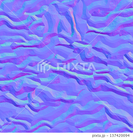 Fragmented Rock Strata Normal Map 137420094