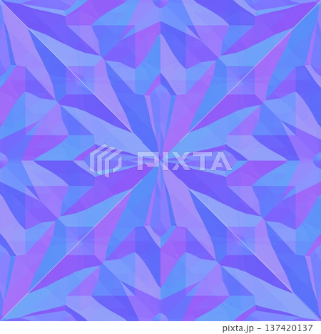 Faceted Kaleidoscope Geometric Normal Map 137420137