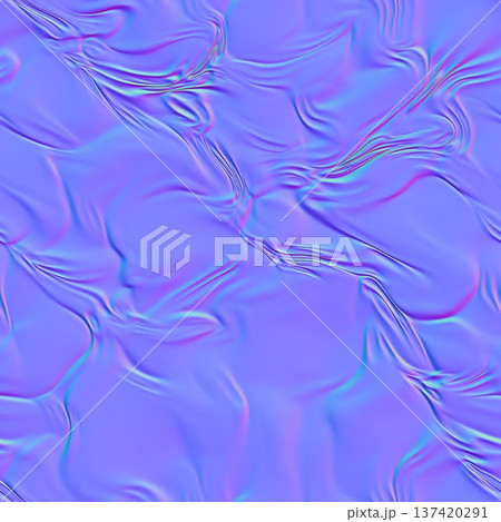 Elegant Wavy Silk Fabric Normal Map 137420291