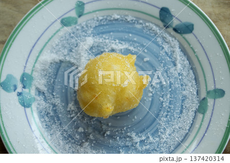 sugar coated calabrian zeppola dessert sugar coated calabrian zeppola dessert 137420314
