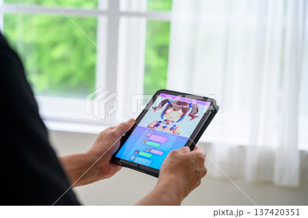タブレットでVTuber視聴 137420351