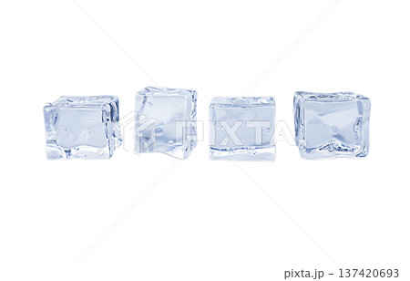 氷 イラスト リアル キューブ 137420693