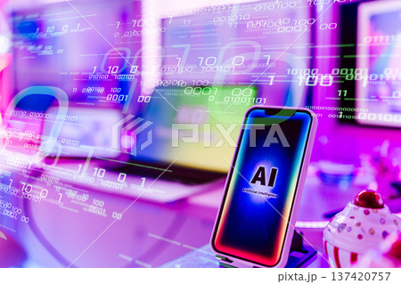 スマホ画面にAI表示 137420757