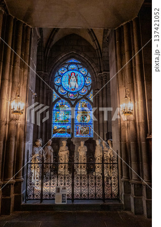 France, Clermont Ferrand, The Cathedral of Our Lady of the Assumption in Clermont is a Gothic cathedral. 137421052