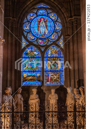 France, Clermont Ferrand, The Cathedral of Our Lady of the Assumption in Clermont is a Gothic cathedral. 137421053