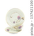 Elegant Vintage Porcelain Tea Cup and Plates Set 137421100