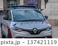 France, Clermont-Ferrand, National Police car on Place de Jaude. 137421119