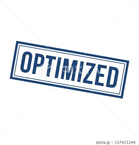 Optimized Stamp,Optimized Square Sign 137421240