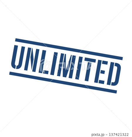 Unlimited Stamp,Unlimited Square Sign 137421322