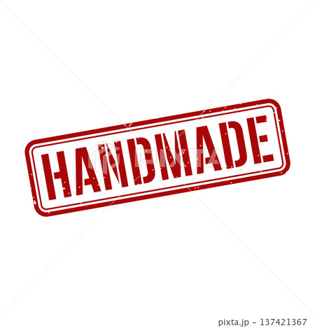 Handmade Stamp,Handmade Grunge Square Sign Handmade Stamp,Handmade Grunge Square Sign 137421367