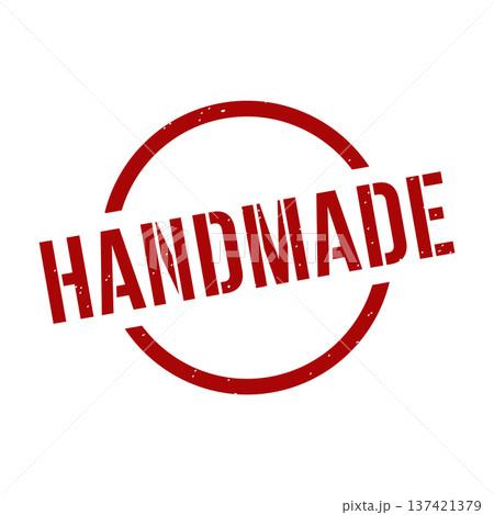 Handmade Stamp,Handmade Grunge Round Sign 137421379