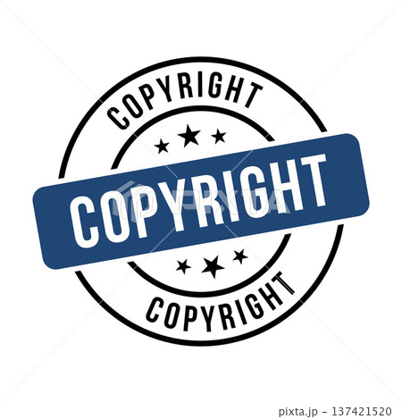 Copyright Stamp,Copyright Round Sign 137421520