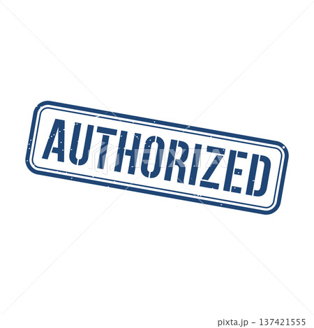 Authorized Stamp,Authorized Grunge Square Sign 137421555
