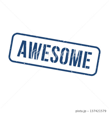 Awesome Stamp,Awesome Grunge Square Sign 137421579