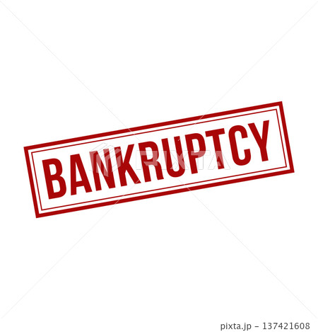 Bankruptcy Stamp,Bankruptcy Square Sign 137421608