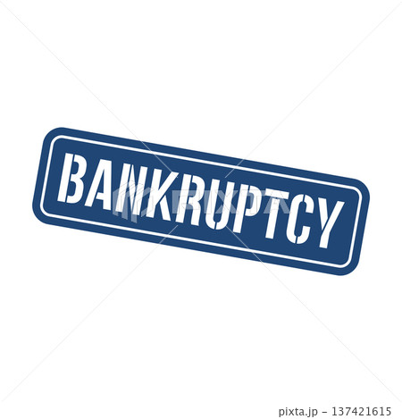 Bankruptcy Stamp,Bankruptcy Square Sign 137421615