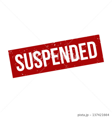 Suspended Stamp, Suspended Grunge Square Sign 137421664