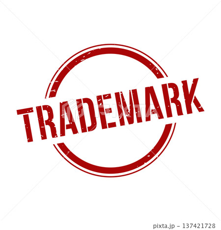 New Trademark Stamp, Trademark Grunge Round Sign 137421728