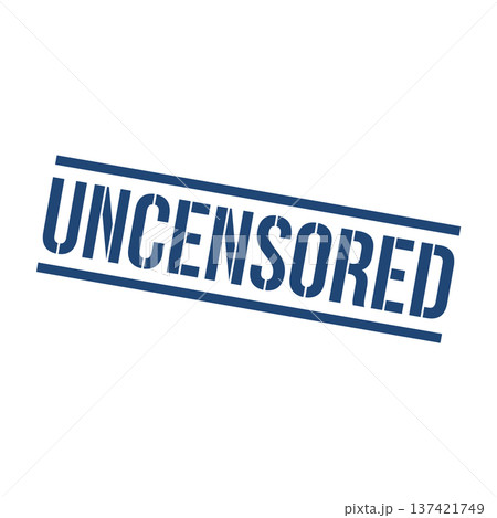 Uncensored Stamp, Uncensored Square Sign Uncensored Stamp, Uncensored Square Sign 137421749
