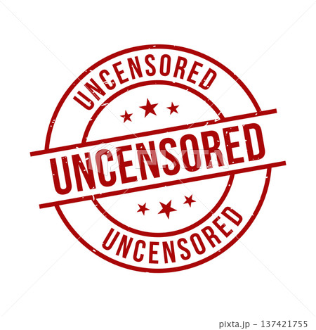 Uncensored Stamp, Uncensored Grunge Round Sign Uncensored Stamp, Uncensored Grunge Round Sign 137421755