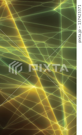 Intersecting yellow and green energy lines forming abstract network, electric grid and power flow background Intersecting yellow and green energy lines forming abstract network, electric grid and power flow background 137423371